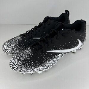 Nike Vapor Varsity Black and White Low Top Football Turf Cleats Men's Size 13